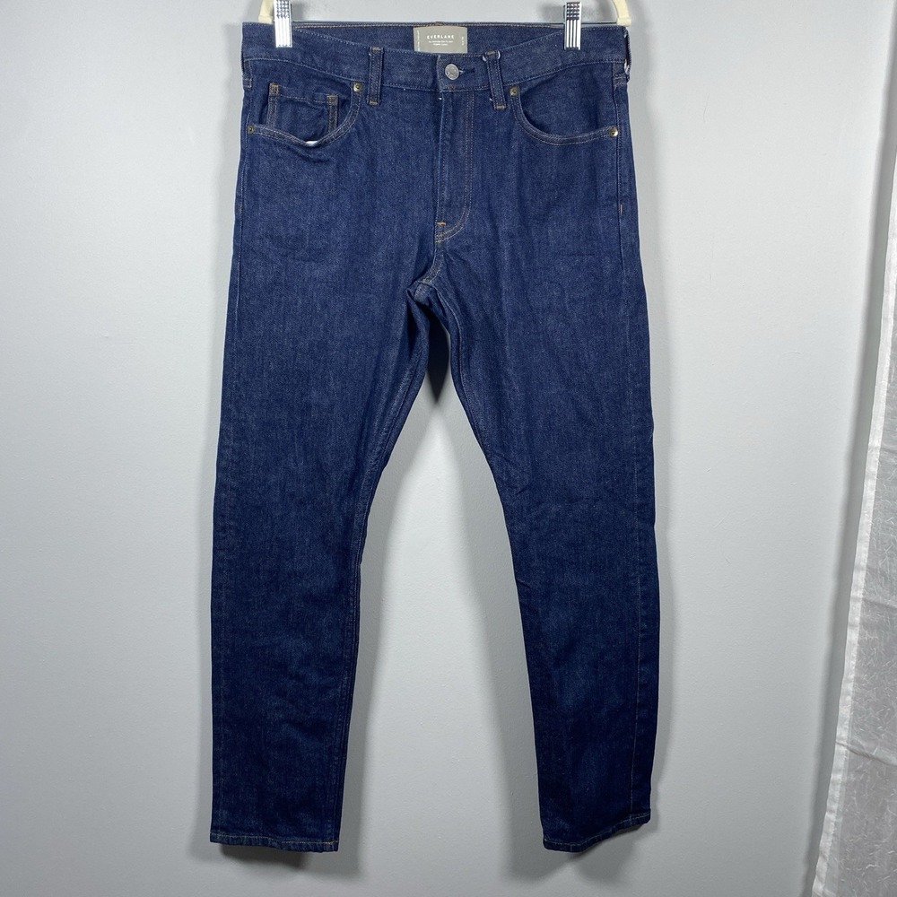 Everlane The Selvedge Slim Fit Jean Mens 32x30 Dark Indigo Organic Cotton Denim